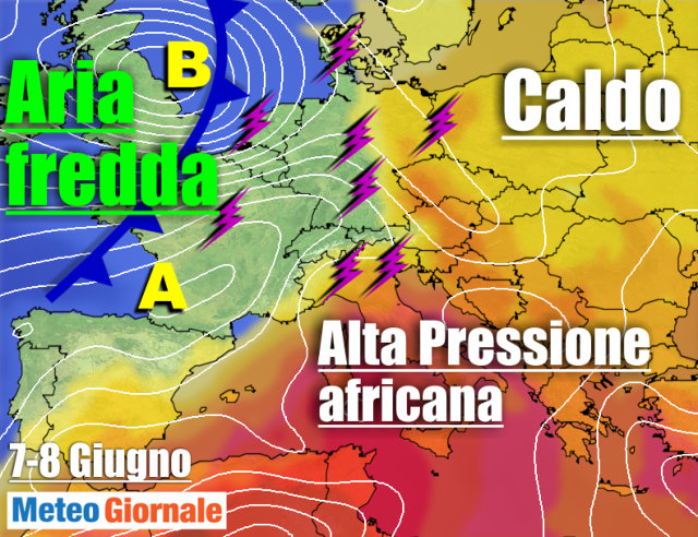 immagine 1 articolo meteo 7 giorni piena estate caldo temporali al nord