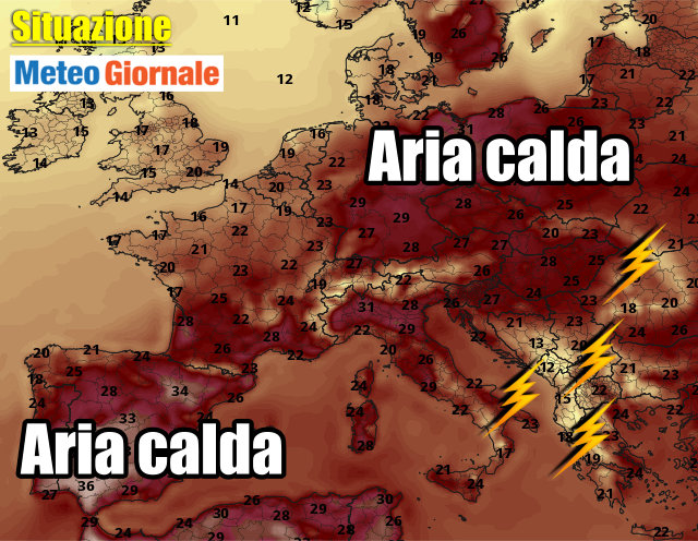 immagine 2 articolo meteo europa caldo notevole