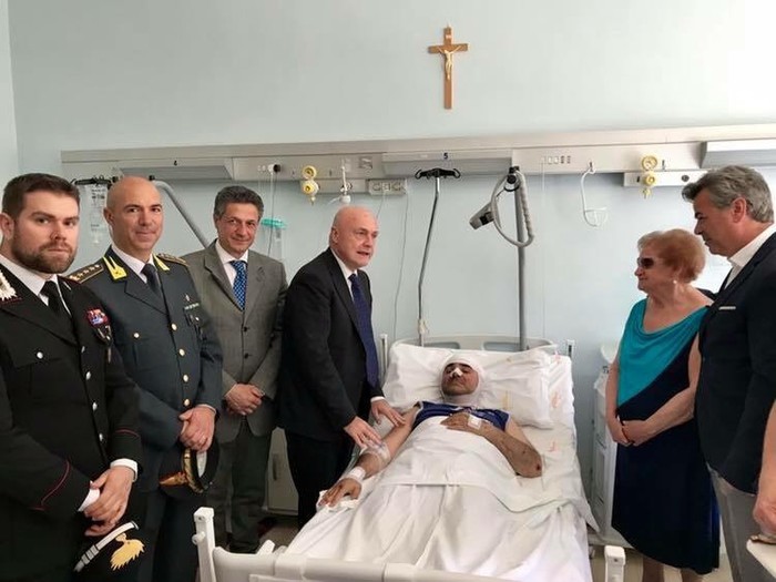 Migliora vigile Foggia travolto da moto