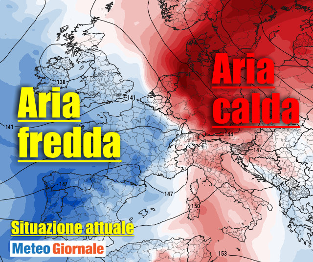 immagine 2 articolo previsioni meteo italia europa scontri tra fenomeni estremi