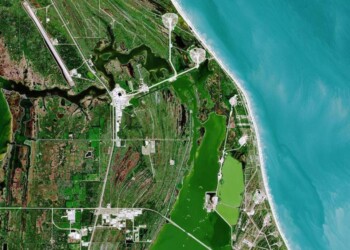 Apollo 11, il sito del lancio fotografato dallo spazio