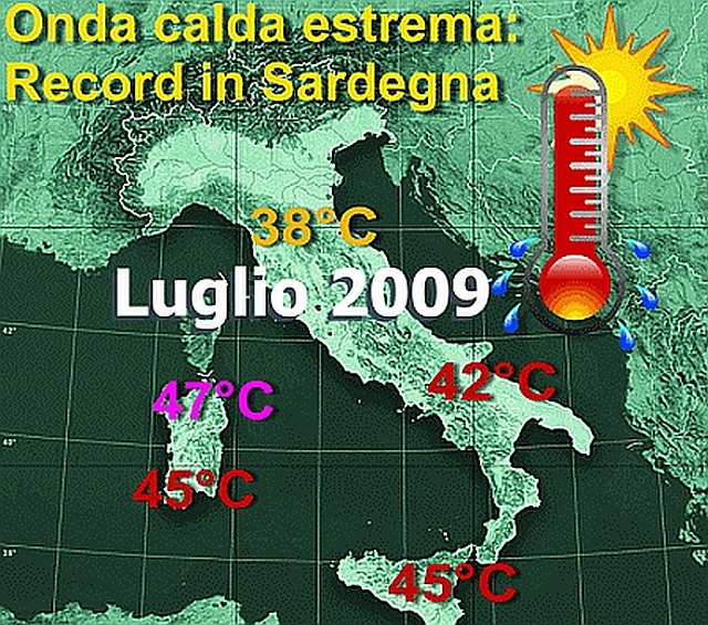 immagine 1 articolo caldo estremo luglio 2009 temperature da record italia