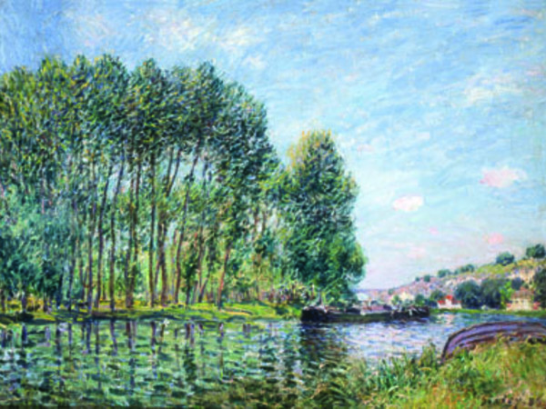 Alfred Sisley Tournant du Loing à Moret. Printemps, 1886. Olio su tela, 54,2x73,6 cm. Collezione Pérez Simón, Messico