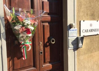 In Umbria fiori per carabiniere ucciso