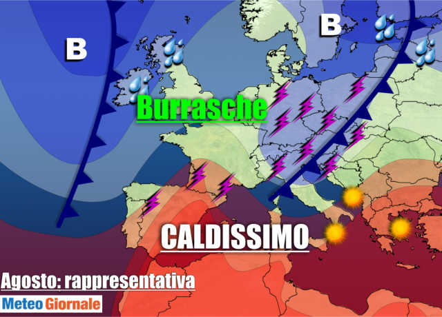 immagine 1 articolo meteo con forti sbalzi temperatura tra caldo e burrasche