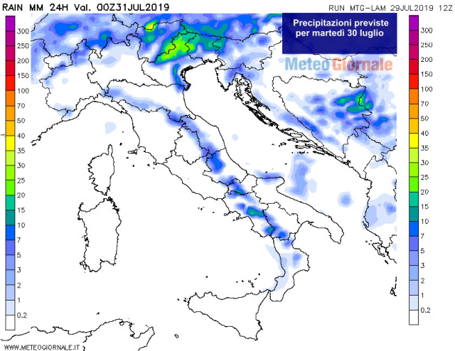 immagine 2 articolo meteo domani 30 luglio anticiclone in rinforzo qualche temporale