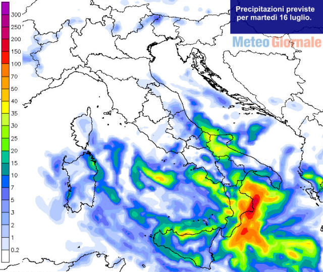 immagine 2 articolo meteo domani maltempo fresco verso il sud italia rischio nubifragi