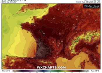 Meteo Europa, nuova LINGUA DI FUOCO. In Francia attesi oltre 40 GRADI
