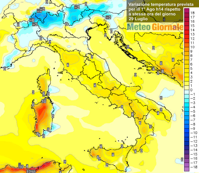 immagine 2 articolo meteo caldo aumento temperature ecco dove saliranno di piu