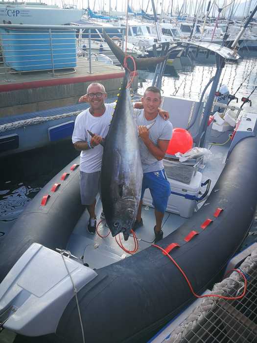Tonno 130 kg pescato davanti Genova