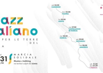 La marcia del Jazz per terre del sisma