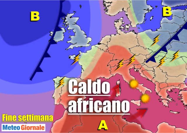 Meteo 7 giorni: ondata di TEMPORALI anche forti al Nord, ma weekend di SOLE