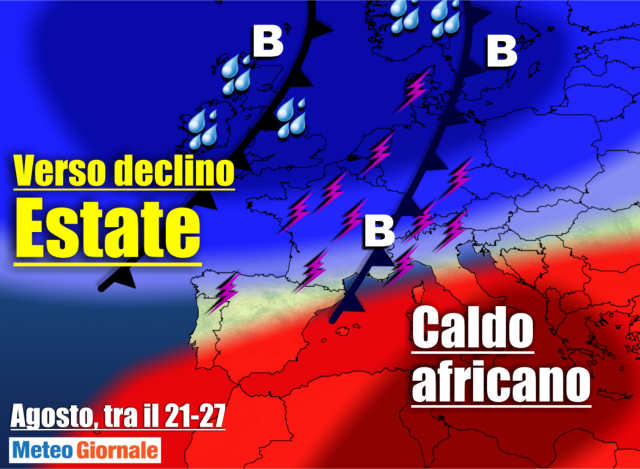 immagine 1 articolo meteo con caldo africano poi fine estate