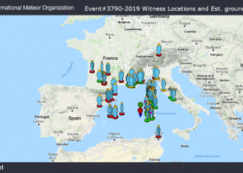 Meteorite sulla Sardegna, esplosione da 0,1 chilotoni