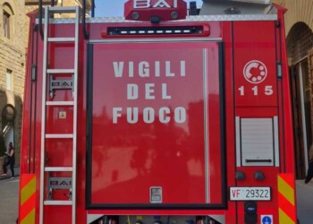 Principio incendio Archivio Stato Siena