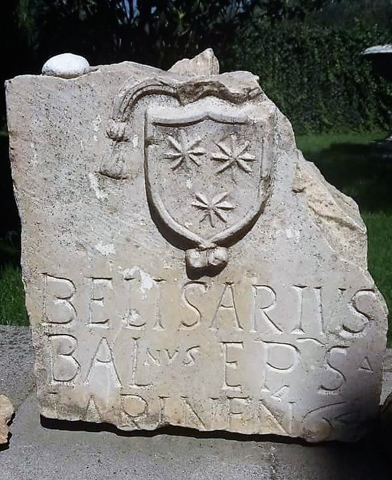 Ritrovata stele del 1564 vescovo Larino