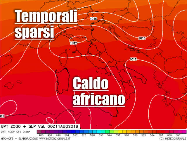 immagine 2 articolo tendenza medio verso forte ondata di caldo al sud e isole