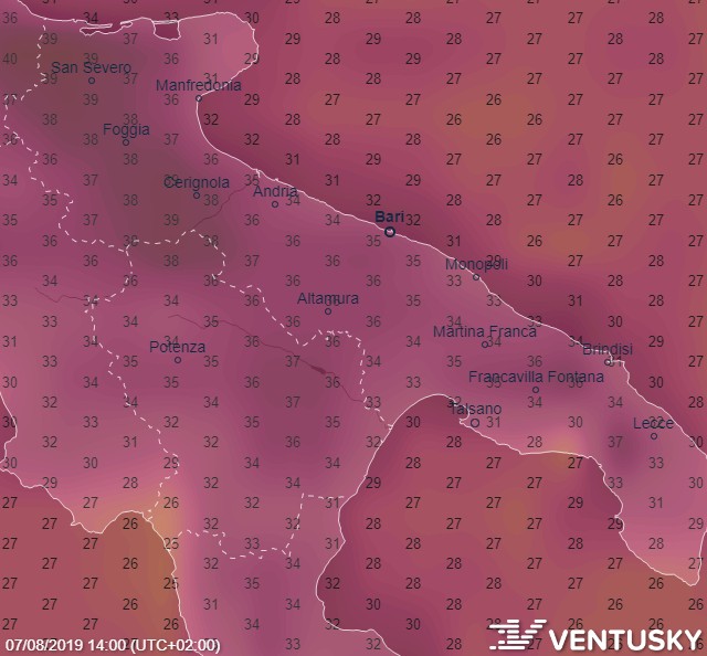 immagine 4 articolo tendenza medio verso forte ondata di caldo al sud e isole