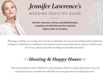Cinema: Jennifer Lawrence si sposa, lista di nozze su Amazon 