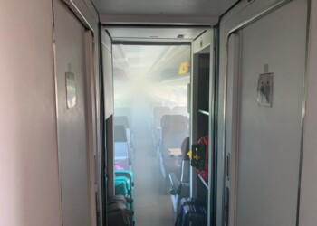 Corto circuito sul treno Lecce-Roma