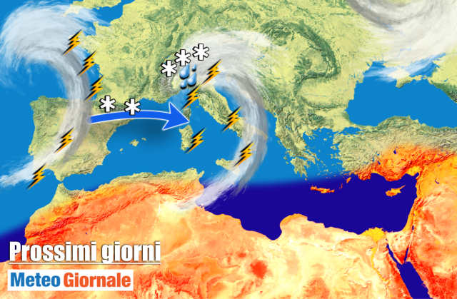 immagine 1 articolo meteo 7 giorni avvio settimana con maltempo