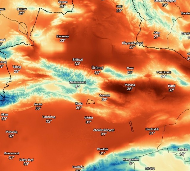 immagine 1 articolo meteo cina caldo record urumqi citta piu lontana dal mare del mondo