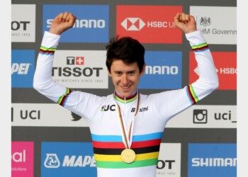 Mondiali ciclismo: Tiberi vince crono jr