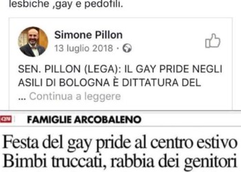 Post anti-gay, protesta a Vercelli