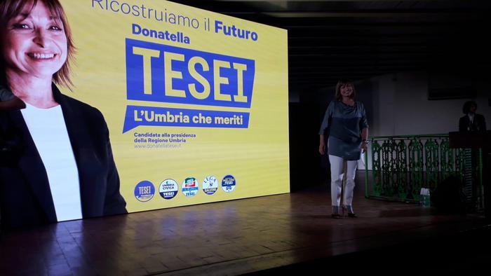 Tesei apre la campagna elettorale