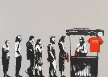 War, Capitalism & Liberty. Opere dell’artista conosciuto come Banksy