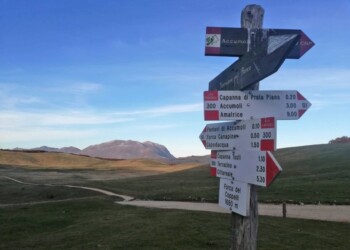 Camminata protesta a Pantani di Accumoli