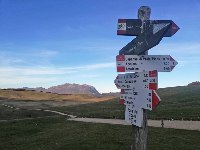 Camminata protesta a Pantani di Accumoli