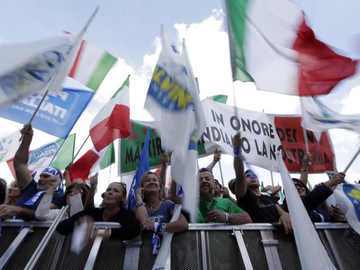 Roma, centro-destra in piazza contro il governo M5S-Pd