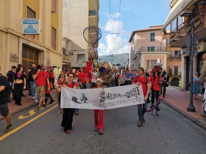 Corteo No Border a Ventimiglia