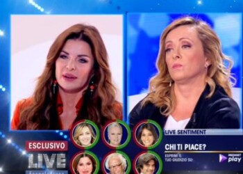 Giorgia Meloni vs Alba Parietti, scintille in tv 
