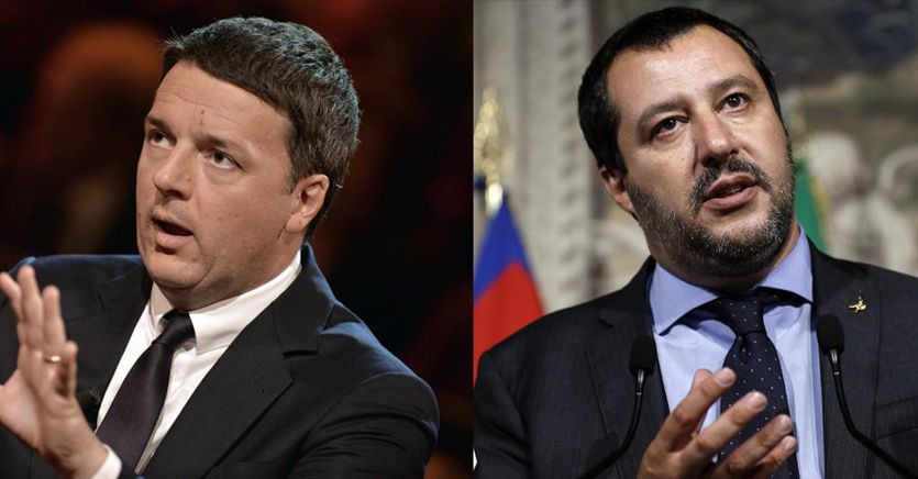 Il match in tv dei due Matteo: Renzi punta a fare l’anti-Salvini ma l’avversario è Conte
