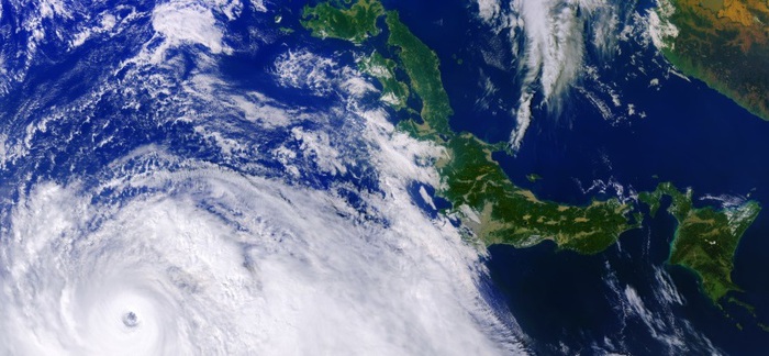 Il Tifone Hagibis visto dallo spazio