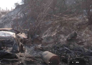 Immagini apocalittiche dal Libano in fiamme