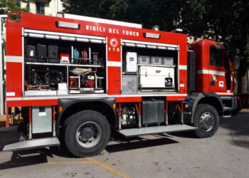 Incendio in impianto di compostaggio