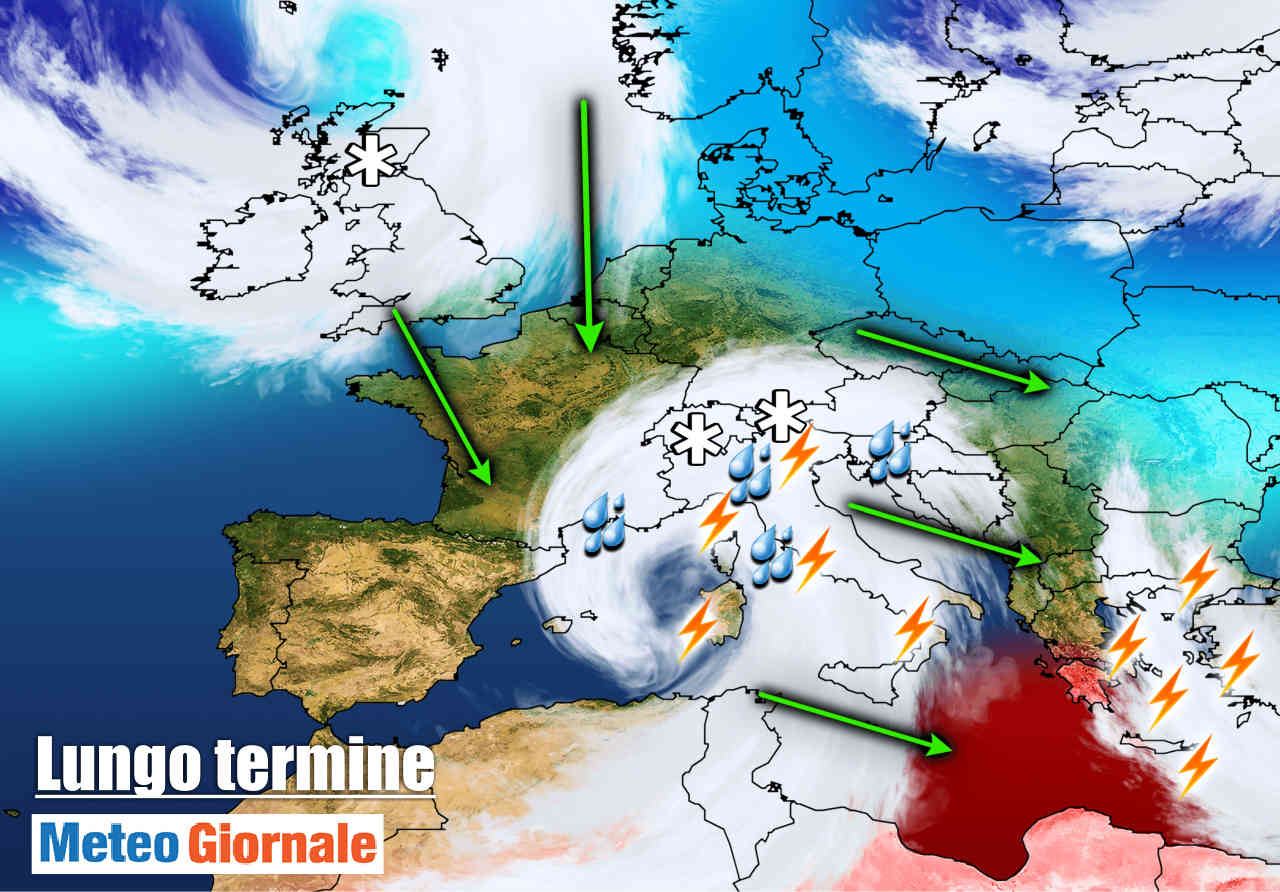 immagine 1 articolo meteo italia 15 giorni severo maltempo poi rischio freddo