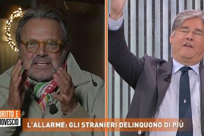 Non rompere le..., scontro tra Del Debbio e Toscani