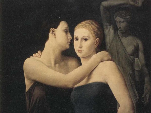 Ubaldo Oppi, Le amiche, 1924. Collezione privata 