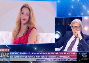 Sgarbi-Eva Robin’s senza freni in tv 