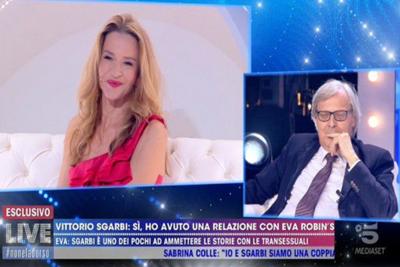 Sgarbi-Eva Robin’s senza freni in tv 