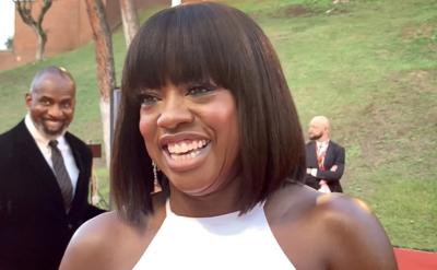Viola Davis, una venere nera in total white 