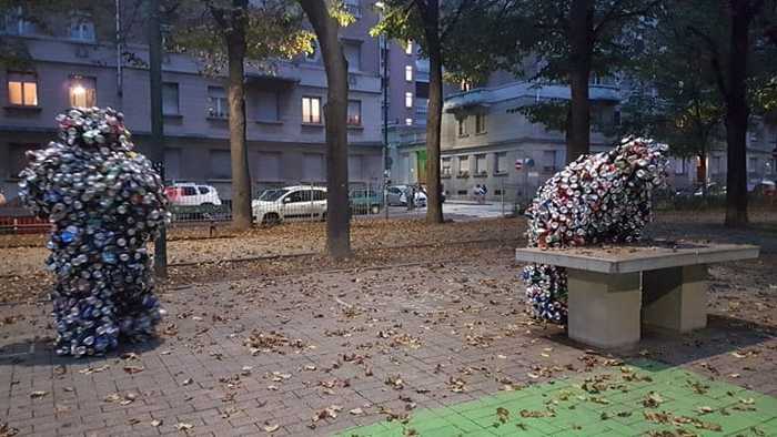 Flashback, performance dell’uomo lattina