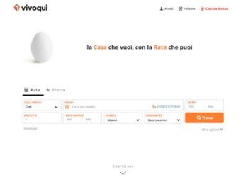 Immobili: nasce Vivoqui, portale per cercare casa che vuoi a rata che puoi 