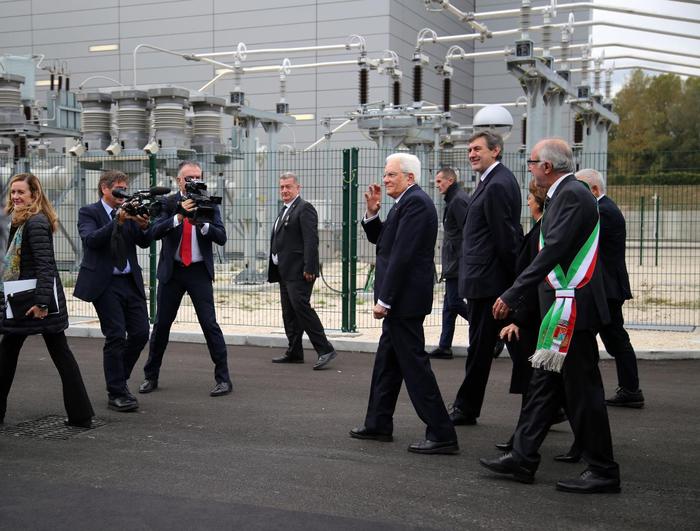 Mattarella inaugura elettrodotto Terna