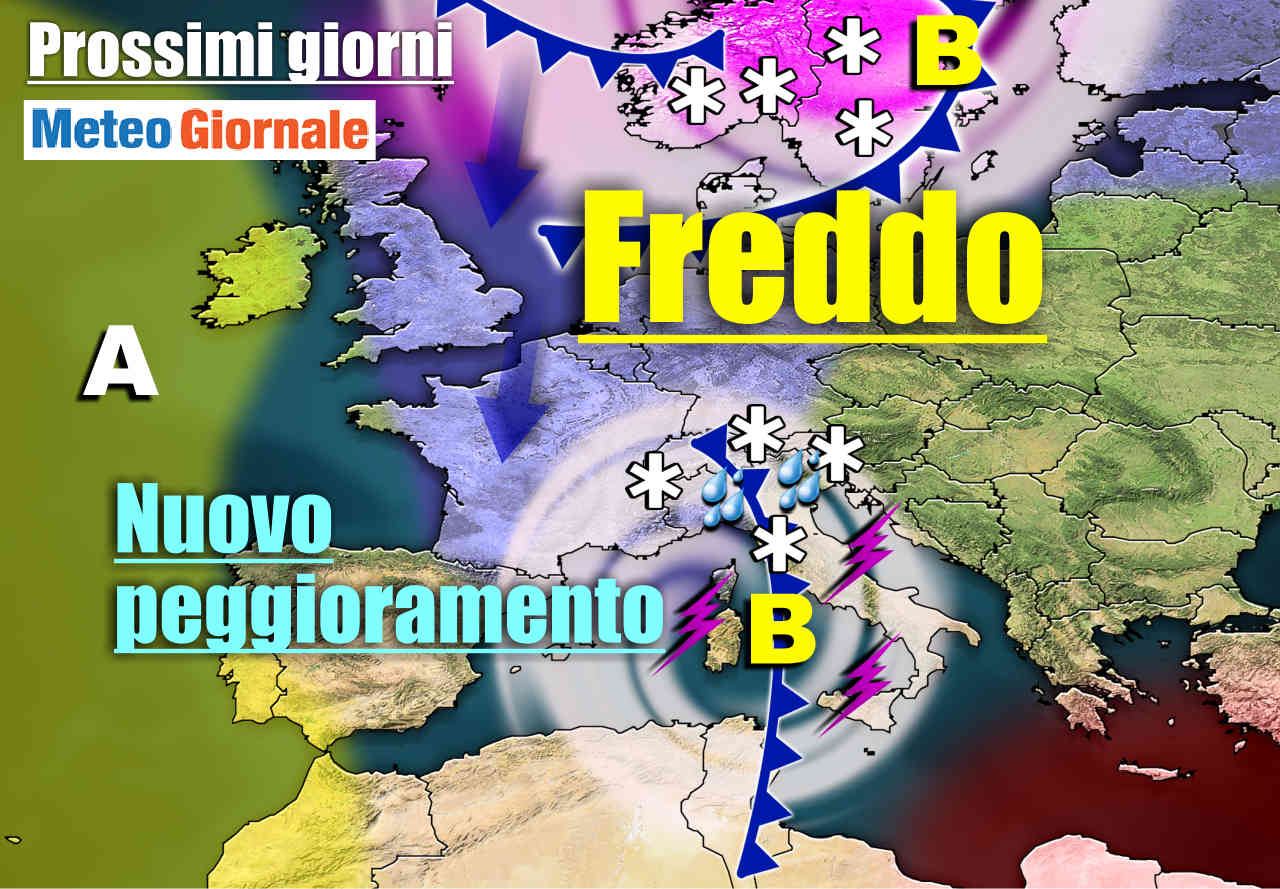 immagine 1 articolo meteo 7 giorni da domenica possibile maltempo calo temperatura