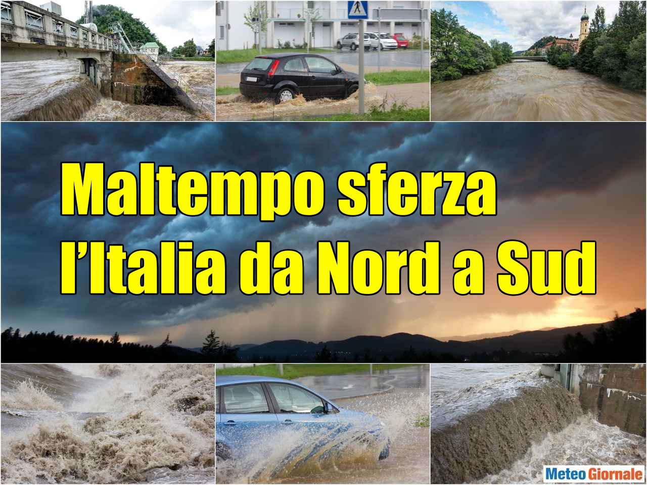 Meteo di domenica, ITALIA in balia del VORTICE tra PIOGGIA, ALLUVIONI, NEVE